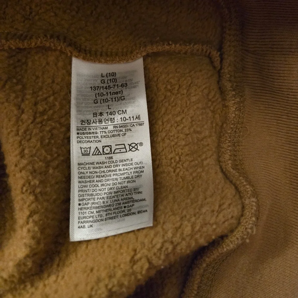 GAP Kids Hoodie‎ Sweatshirt Brown Mickey Mouse Graphic Pullover Size L 10